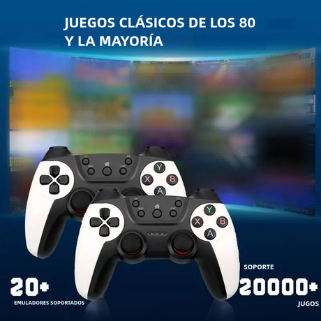 Consola de Juegos Retro 4K HDMI con Más de 20,000 Juegos y Mandos Competitivos Dual AJ002 - Yesmart