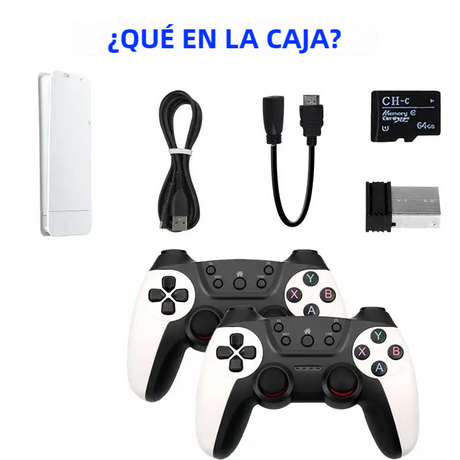 Consola de Juegos Retro 4K HDMI con Más de 20,000 Juegos y Mandos Competitivos Dual AJ002 - Yesmart