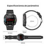 Reloj inteligente AMOLED 1.43” Pantalla HD con Monitor de Salud Integral, 150 Modos Deportivos, IP68 Resistente al Agua, Larga Duración de Batería y Bluetooth 5.2 SW030 - Yesmart