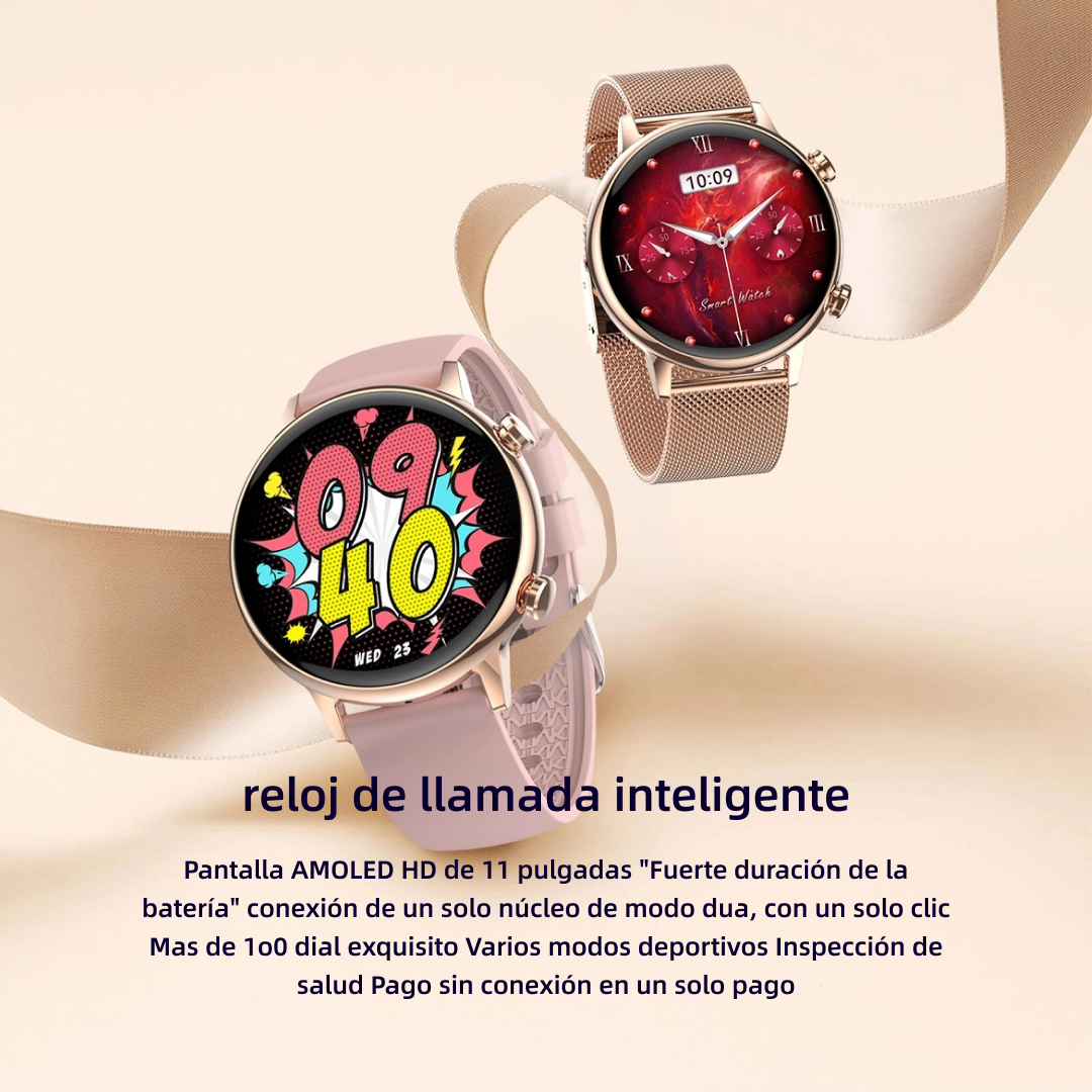 Reloj inteligente 1.1 pulgadas AMOLED mujer AI pantalla con NFC -SW008 - Yesmart