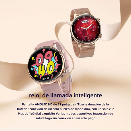 Reloj inteligente 1.1 pulgadas AMOLED mujer AI pantalla con NFC -SW008 - Yesmart