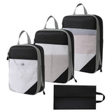 Set de 4 bolsas organizadoras de viaje | Impermeables, con compresión para maleta
