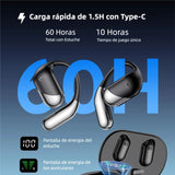 Audifonos Traductores con IA en Tiempo Real, 144 Idiomas, Bluetooth 5.4 OWS, para iOS y Android - Negro BH055