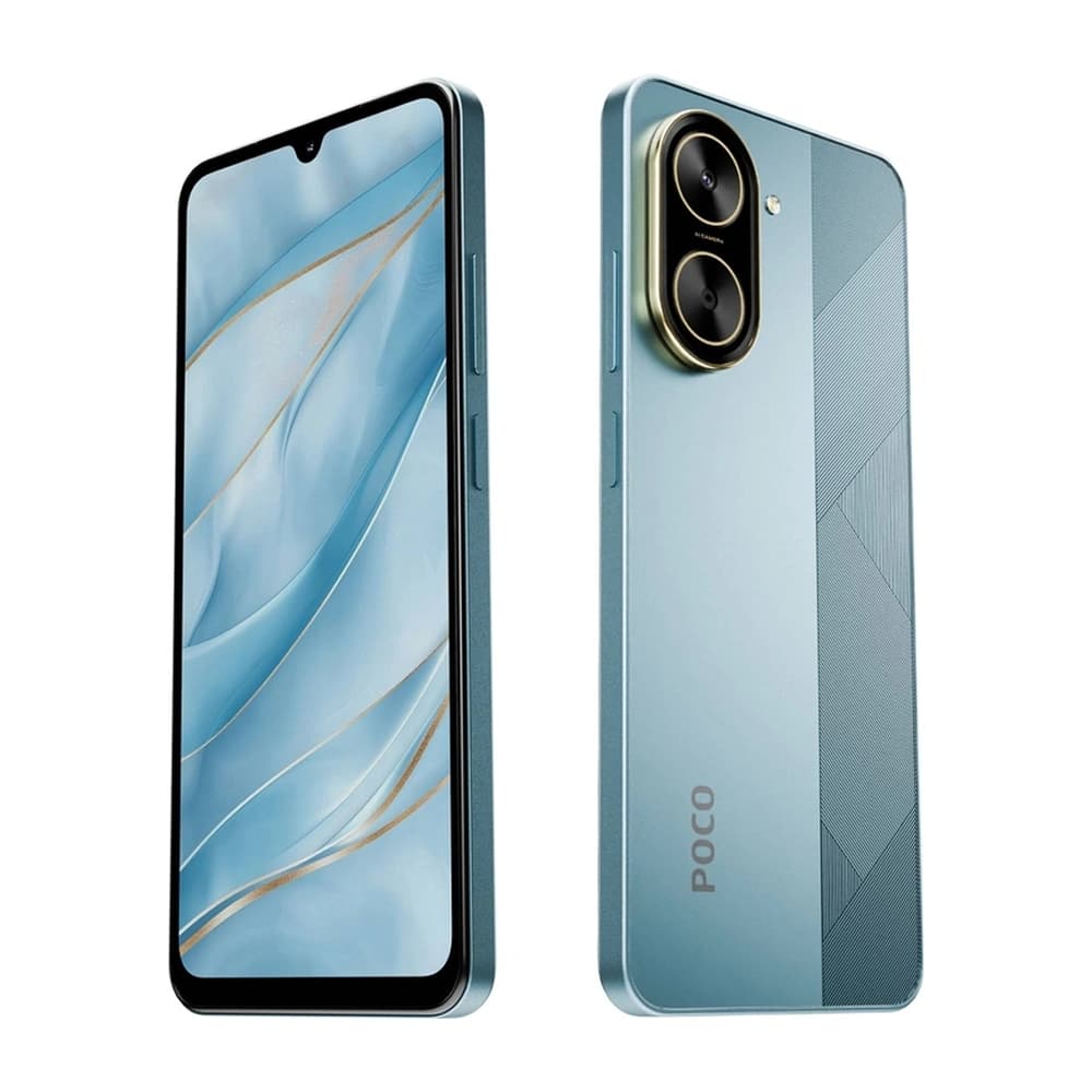 Smartphone POCO C71 con pantalla de 6.88 pulgadas, cámara de 32MP, batería de 5200mAh, Android 15 y procesador Octa-Core
