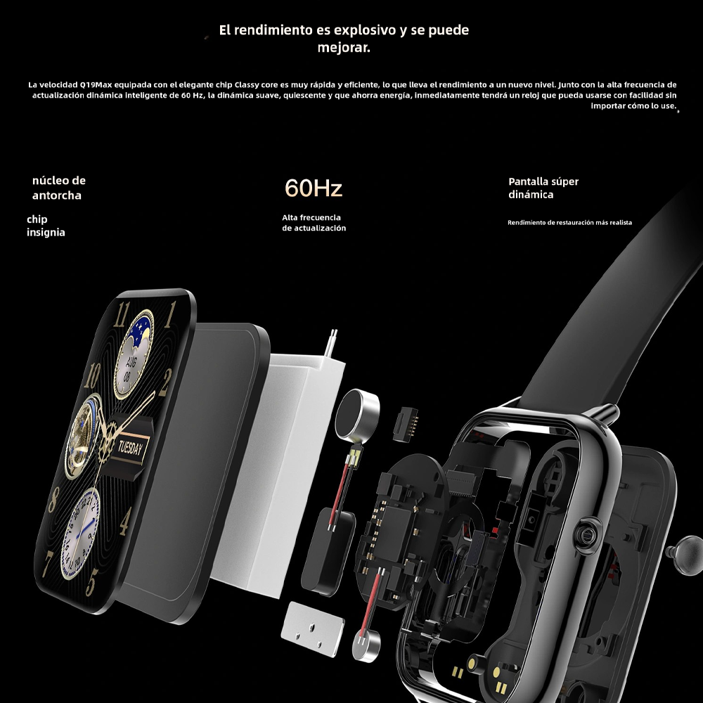Reloj inteligente 2.1 pulgadas con pantalla de plasma ultra clara y Bluetooth - SW003 - Yesmart