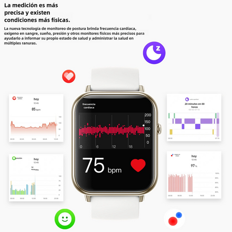 Reloj inteligente 2.1 pulgadas con pantalla de plasma ultra clara y Bluetooth - SW003 - Yesmart