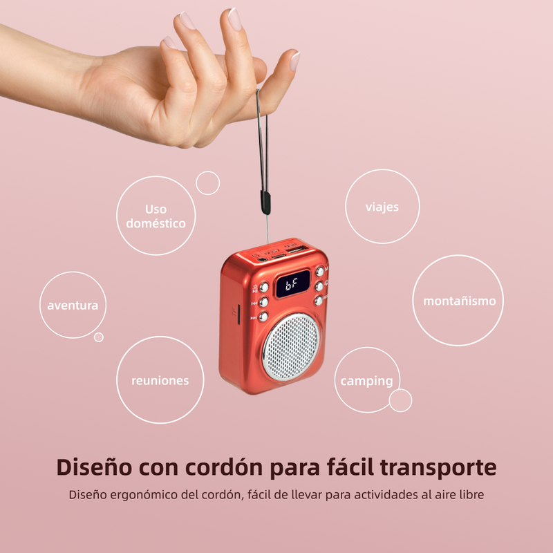 Altavoz Grabador de batería recargable extraíble bluetooth portátil Speaker box -BS005 - Yesmart