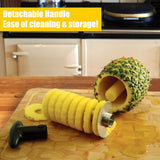 Pelar y Cortar Piña de Acero Inoxidable - Descorazonador y Cortador de Piña con Mango Desmontable para Extracción Fácil del Corazón - UC001