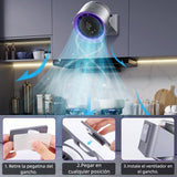 Ventilador de Escritorio con Batería Recargable, 100 Velocidades, Silencioso, Pantalla Digital LED, Cabezal Ajustable para Oficina, Dormitorio y Viaje – VM006