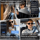 Gafas Inteligentes AI con Traducción, Cámara y Asistente, Más de 110 Idiomas Soportados SW037 - Yesmart